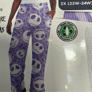 NWT. Disney Jack Skellington pattern Sleep or lounge Pants, Size 3X